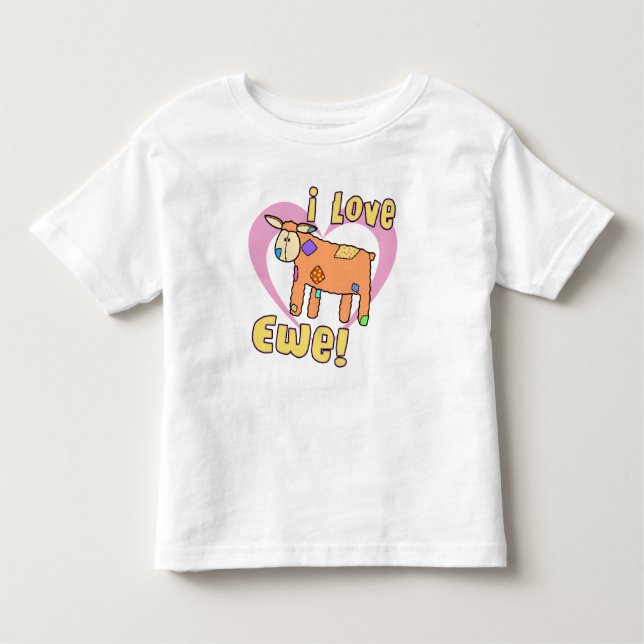 I Love Ewe TeeShirt Toddler T-Shirt (Front)
