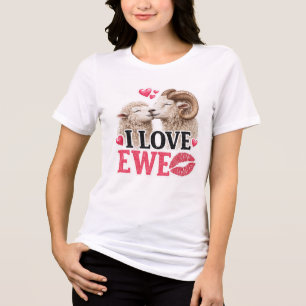I Love Ewe Tri-Blend Shirt
