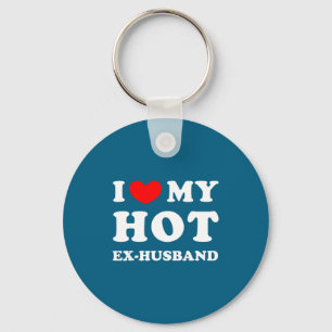 I Love Ex Husband Heart Ex Husband Key Ring