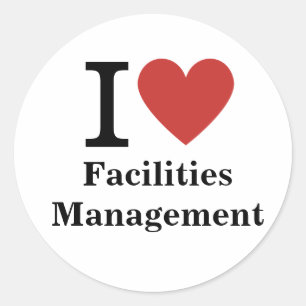 I ❤️ Love Facilities Management STICKER