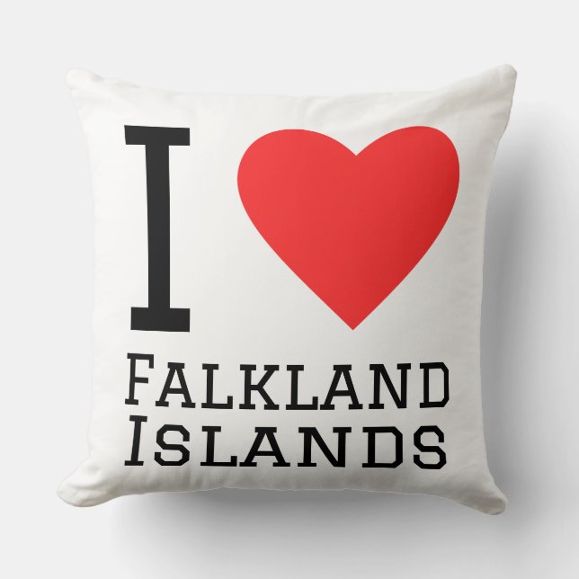 I love Falkland Islands  Cushion (Front)