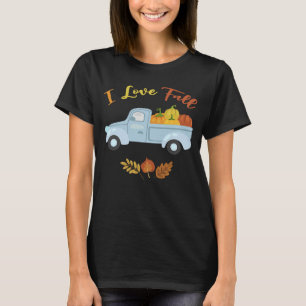 I Love Fall Cute Autumn Changing Leaves T-Shirt