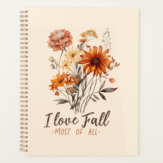 I Love Fall Most of All – Autumn Foliage Planner (Front)
