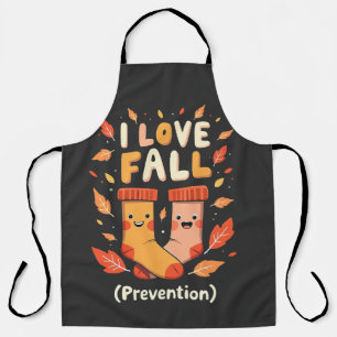 I Love Fall Prevention Autumn Cosy Pumpkin Spice  Apron