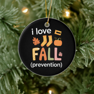 I Love Fall Prevention Ceramic Tree Decoration