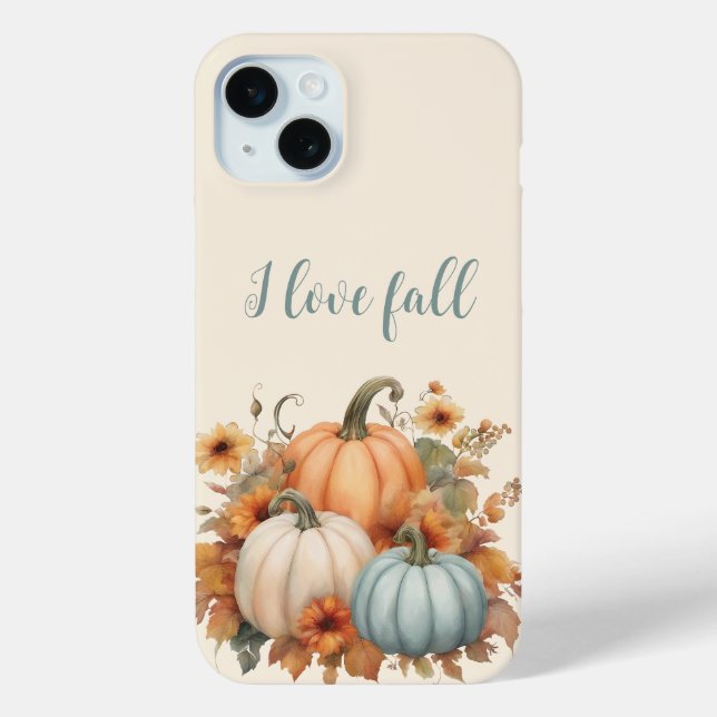 I Love Fall Pumpkin Case-Mate iPhone Case (Back)