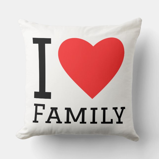 I love family cushion (Front)