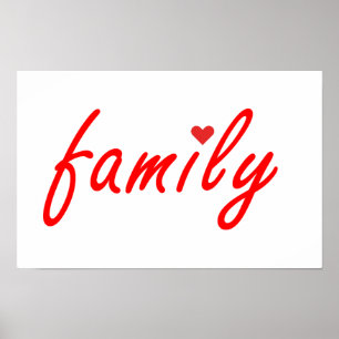 I love family poster