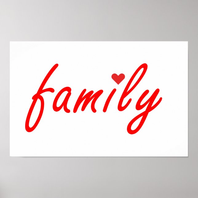 I love family poster (Front)