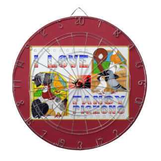 I Love Fancy Pigeons! Dartboard