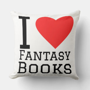 I love fantasy books cushion