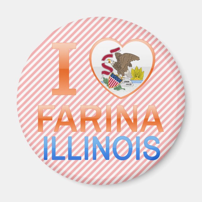I Love Farina, IL Magnet (Front)