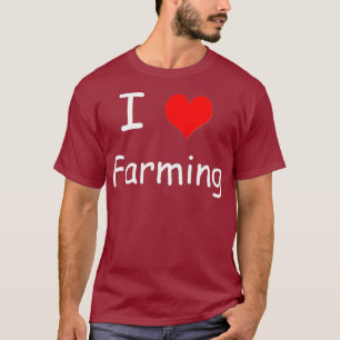 I Love Farming Agriculture Tractor Premium T-Shirt
