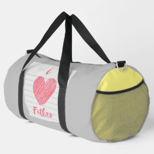 i love father duffle bag
