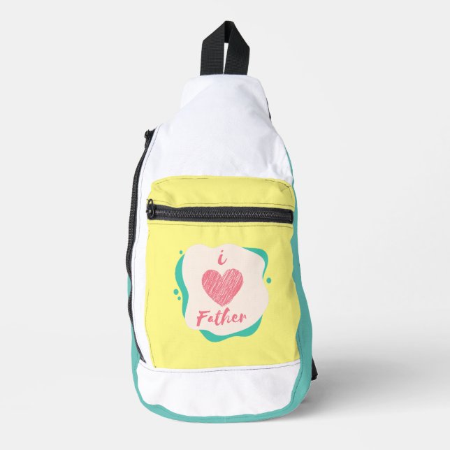 i love father sling bag (Front)
