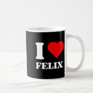 I Love Felix I Heart Felix Name Y2k Valentines Day Coffee Mug