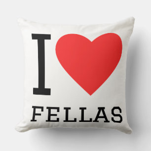 I love fellas cushion