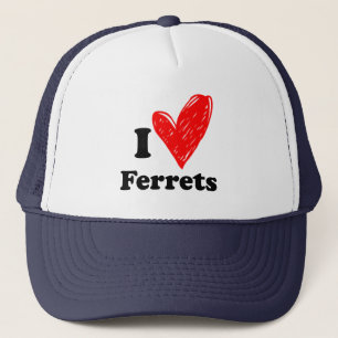 I love Ferrets Trucker Hat