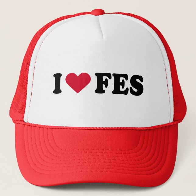 I LOVE FES TRUCKER HAT (Front)