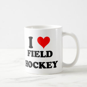 I Love Field Hockey Coffee Mug