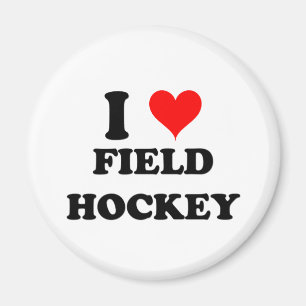I Love Field Hockey Magnet