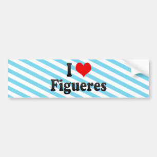 I Love Figueres, Spain Bumper Sticker