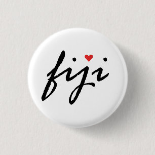 I love Fiji 3 Cm Round Badge