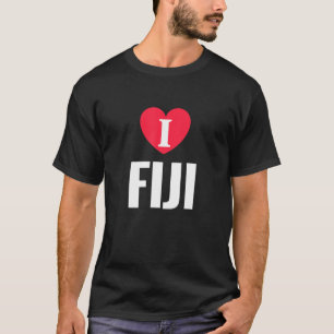 I Love Fiji Patriotic Home Country Travel T-Shirt