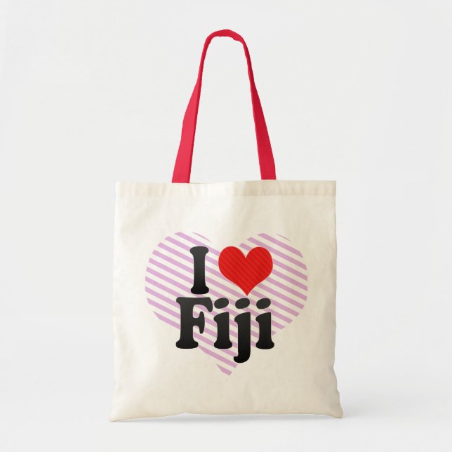 I Love Fiji Tote Bag (Front)
