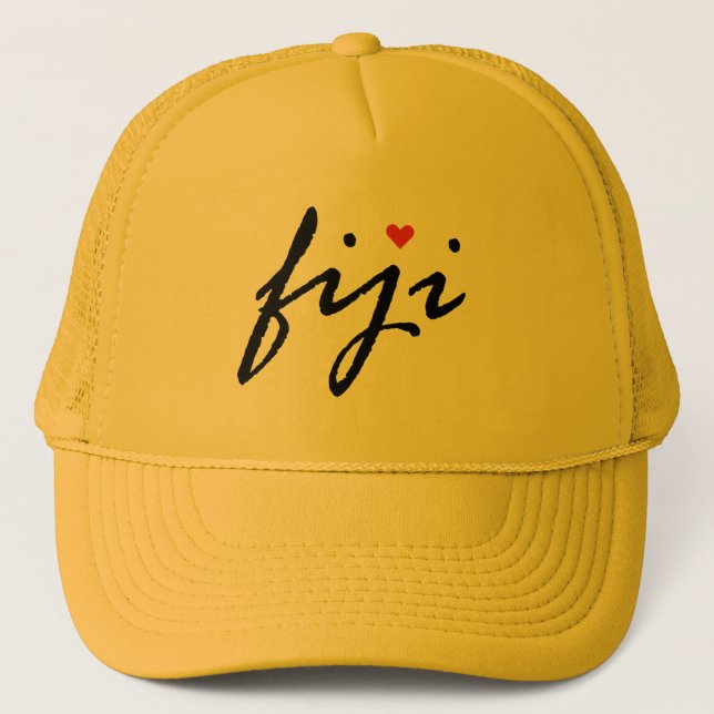 I love Fiji Trucker Hat (Front)