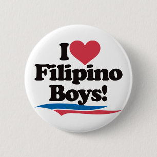 I Love Filipino Boys 6 Cm Round Badge