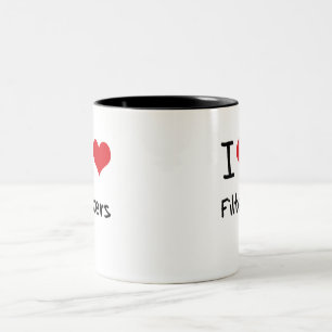 I Love Filters Two-Tone Coffee Mug
