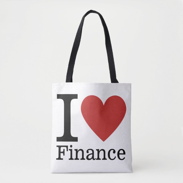 I ❤️ Love Finance - Finance Department -  Tote Bag (Front)