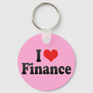 I Love Finance Key Ring