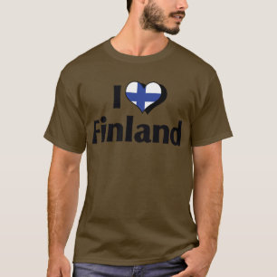 I Love Finland Flag T-Shirt