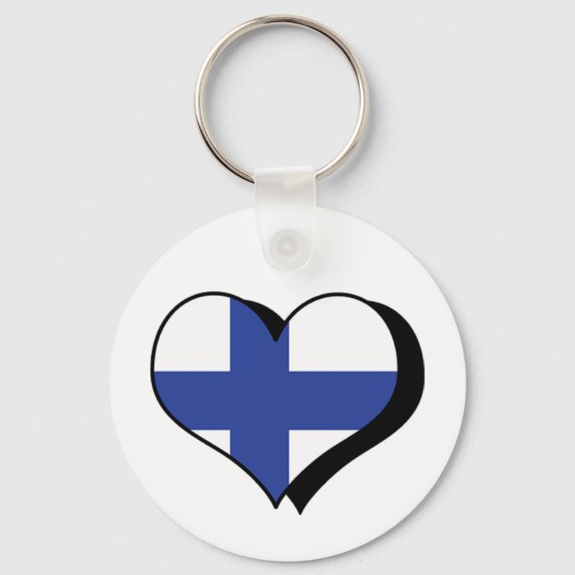 I Love Finland Keychain (Front)