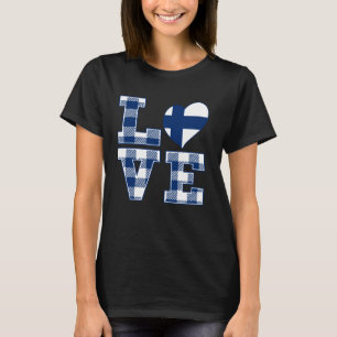 I Love Finland Proud To Be Finnish Finland Flag He T-Shirt