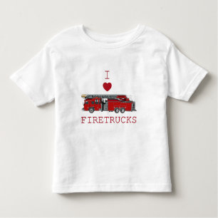 I Love Firetrucks Toddler T-Shirt