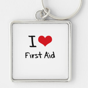 I Love First Aid Key Ring