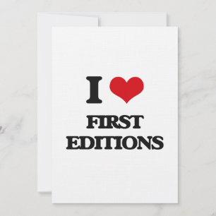 i LOVE first editions