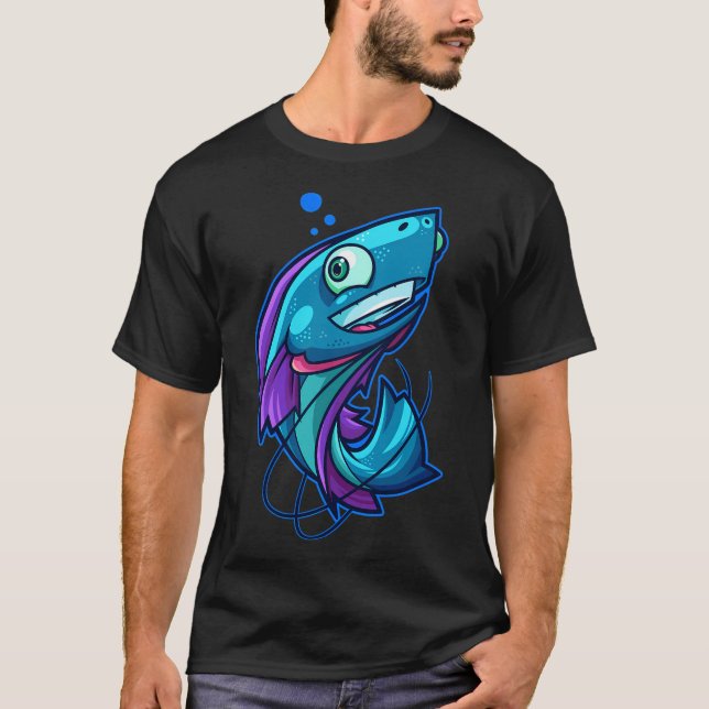 I Love Fishing T-Shirt (Front)
