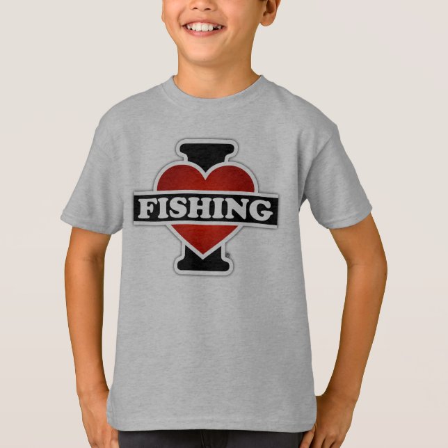 I Love Fishing T-Shirt (Front)