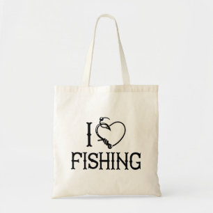 I Love Fishing Tote Bag