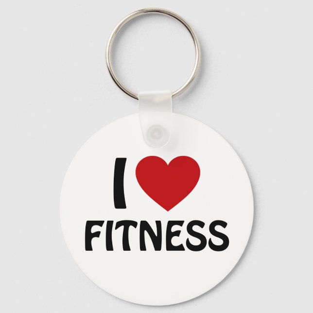 I love Fitness Key Ring (Front)