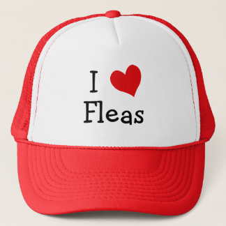 I Love Fleas Trucker Hat