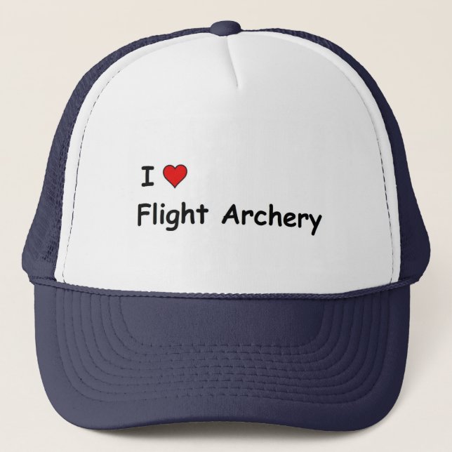 I Love Flight Archery Trucker Hat (Front)