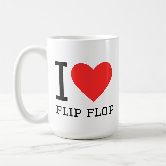 I love flip flop  coffee mug (Left)