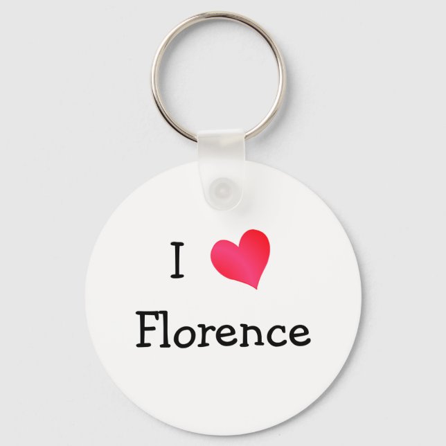 I Love Florence Key Ring (Front)