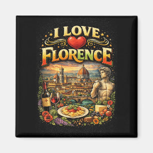I Love Florence Magnet