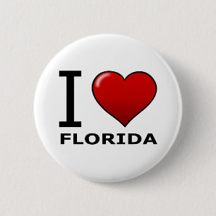 I LOVE FLORIDA 6 CM ROUND BADGE